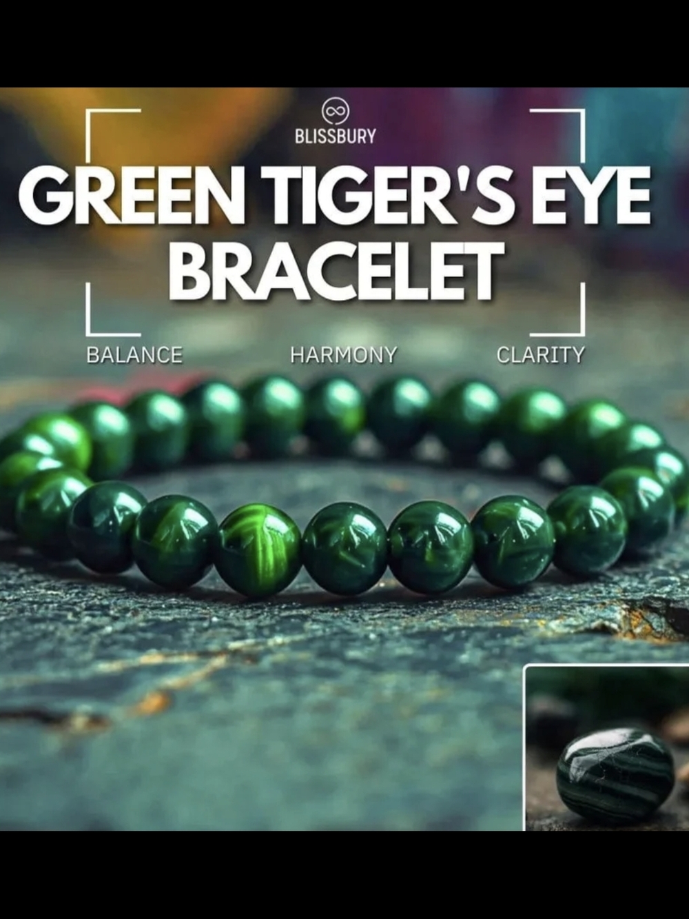 Green Tiger's Eye Beaded Bracelet